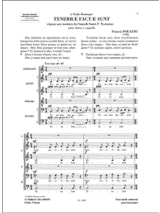 Tenebrae factae sunt - POULENC - Partition - Chœur